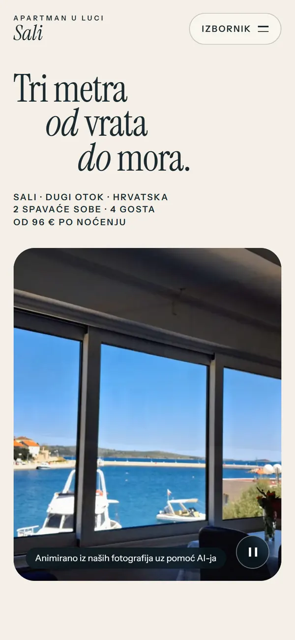 The same page in Croatian