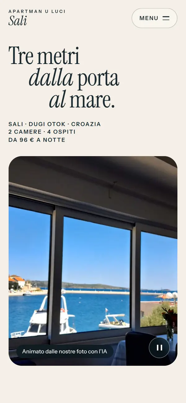 The same page in Italian